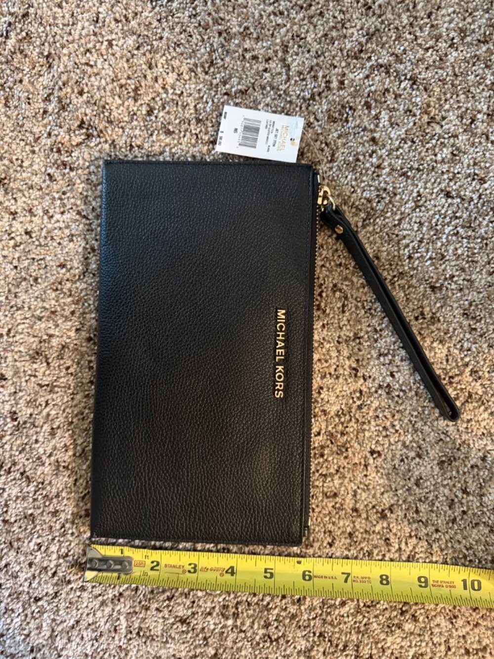 Michael Kors Black Leather Wristlet Clutch- Excellent condition - Picture 4 of 4
